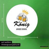 Aufkleber König 2025/26 Schützenfest 10cm