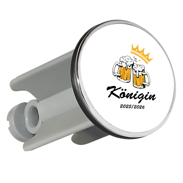Waschbeckenstöpsel Königin 2025/26 Schützenfest 4cm Abflussstopfen