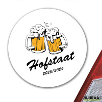 Aufkleber Hofstaat 2025/26 Schützenfest 10cm rund