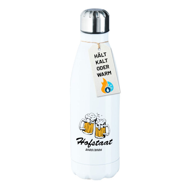 Trinkflasche Hofstaat 2025/26 Schützenfest 500ml Edelstahl Wasserflasche
