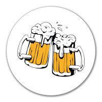 Aufkleber Bierkrüge anstoßen Schützenfest...