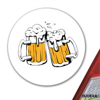 Aufkleber Bierkrüge anstoßen Schützenfest...