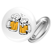 Button Bierkrüge anstoßen Schützenfest