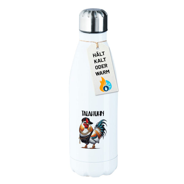 Trinkflasche Talahuhn Meme Talahon 500ml Edelstahl Wasserflasche