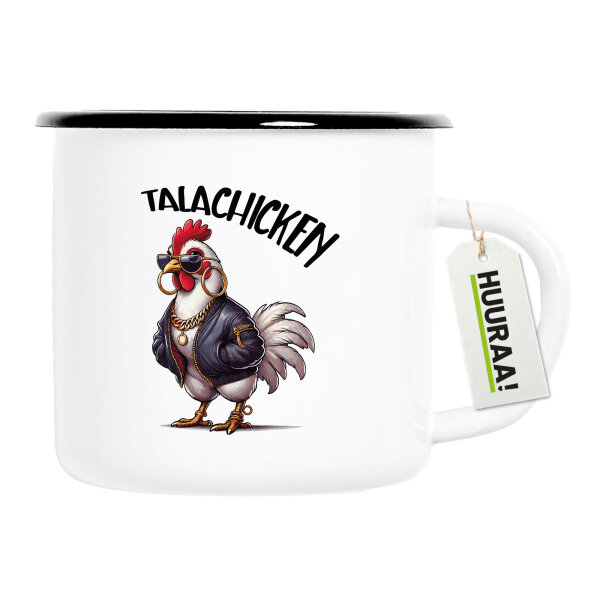 Emaille Tasse Talachicken Meme Talahon 300ml Vintage