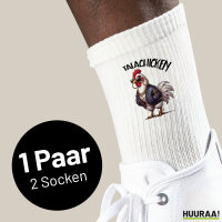 Unisex Socken Talachicken Meme Talahon Größe 37/46 White Motiv Tennissocken