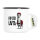Emaille Tasse Hipser Lama Comic Meme 300ml Vintage