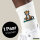 Unisex Socken Yoga Tiger Comic Größe 37/46 White Motiv Tennissocken