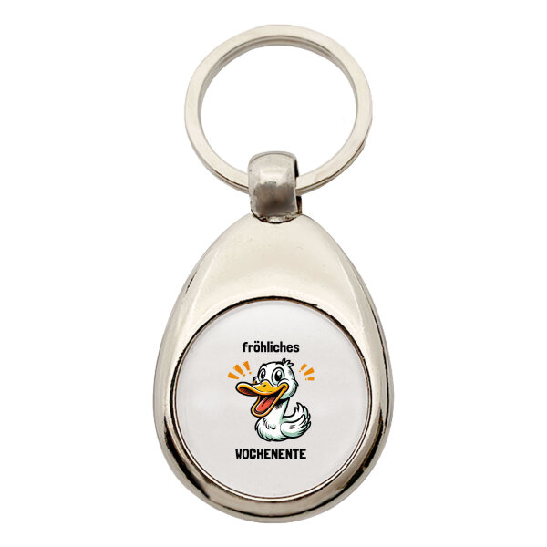 Schlüsselanhänger fröhliches Wochenente Ente Meme