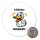 Magnet fröhliches Wochenente Ente Meme 59mm Kühlschrankmagnet