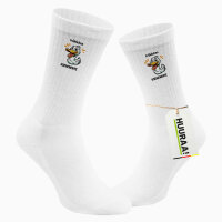 Unisex Socken fröhliches Wochenente Ente Meme Größe 37/46 White Motiv Tennissocken