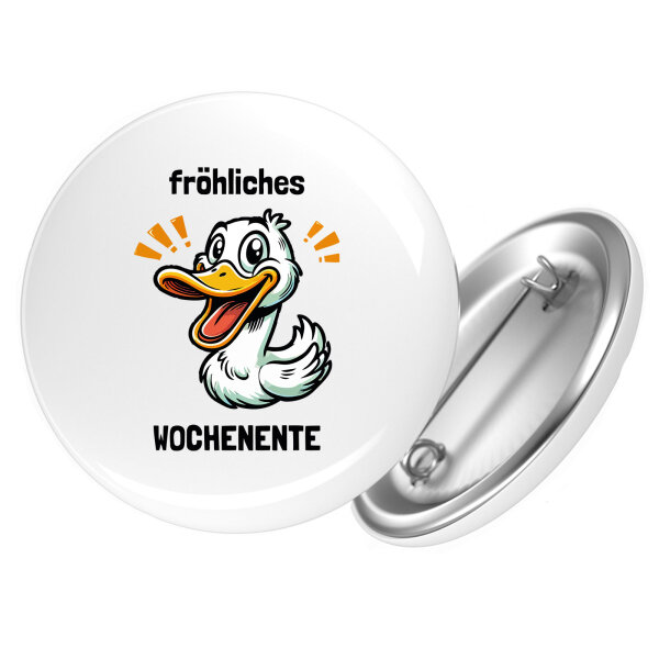 Button fröhliches Wochenente Ente Meme