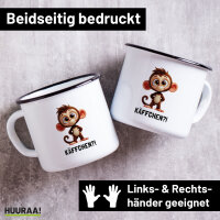 Emaille Tasse Käffchen? Affe Äffchen Meme 300ml...