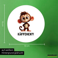 Aufkleber Käffchen? Affe Äffchen Meme 10cm