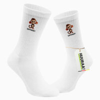 Unisex Socken Käffchen? Affe Äffchen Meme Größe 37/46 White Motiv Tennissocken