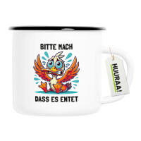 Emaille Tasse Bitte mach dass es entet Ente Meme 300ml...