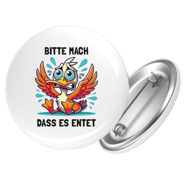 Button Bitte mach dass es entet Ente Meme rund