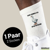 Unisex Socken Gans dünnes Eis Sportsfreund Gans Meme...