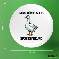 Button Gans dünnes Eis Sportsfreund Gans Meme