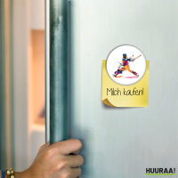 Magnet Baseball Spieler bunte Silhouette 59mm...