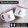 Emaille Tasse Tennis Spieler bunte Silhouette 300ml Vintage