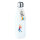 Trinkflasche Tennis Spieler bunte Silhouette 500ml Edelstahl Wasserflasche