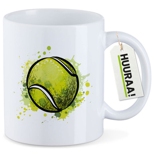 Kaffeetasse Tennisball Comic 330ml