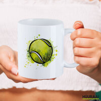 Kaffeetasse Tennisball Comic 330ml