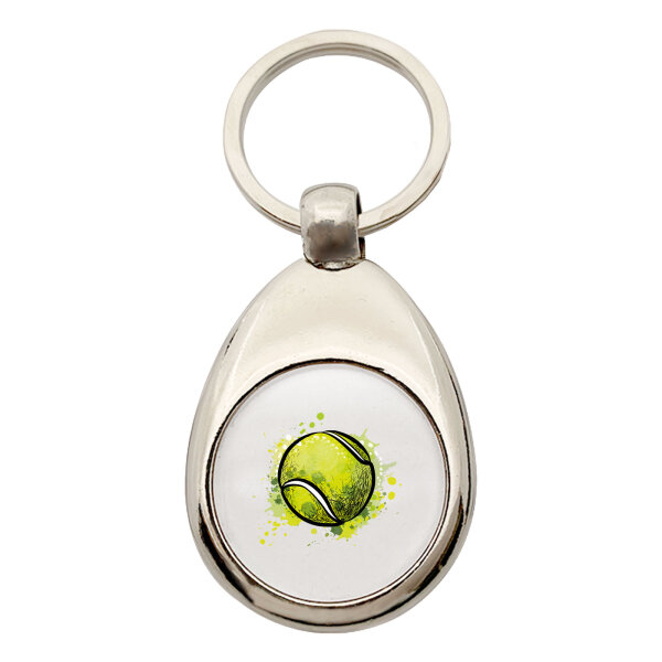 Schlüsselanhänger Tennisball Comic