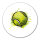 Aufkleber Tennisball Comic 10cm rund