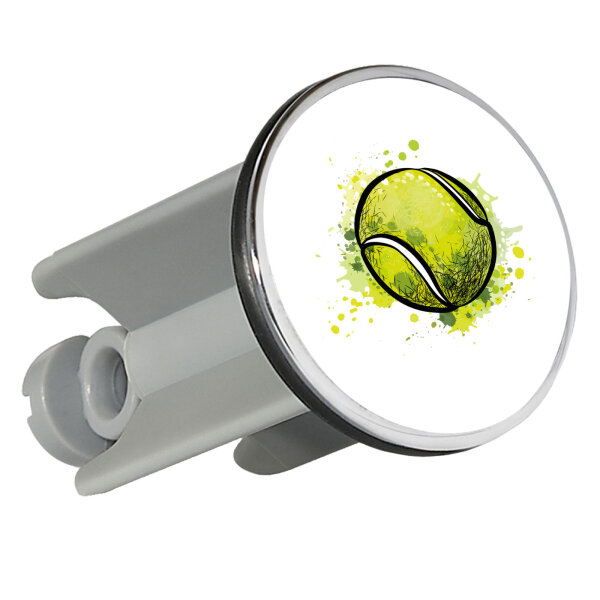 Waschbeckenstöpsel Tennisball Comic 4cm Abflussstopfen