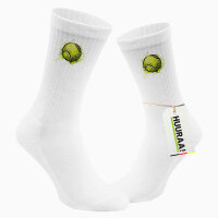 Unisex Socken Tennisball Comic Größe 37/46 White Motiv Tennissocken