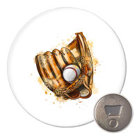 Magnet Baseballhandschuh und Ball Spieler bunte...