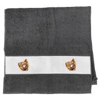 Handtuch Baseballhandschuh und Ball Spieler bunte...