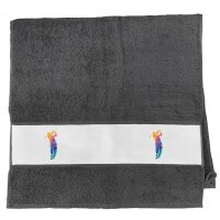 Handtuch Golf Spieler bunte Silhouette 50x100cm