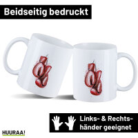 Kaffeetasse Boxhandschuh Comic 330ml