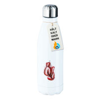 Edelstahl-Trinkflasche Boxhandschuh Comic 500ml Wasserflasche