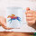 Kaffeetasse Pferderennen Jockey bunte Silhouette 330ml