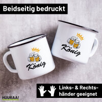 Emaille Tasse König Schützenfest 300ml Vintage...
