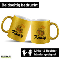 Glitzertasse König Schützenfest 330ml
