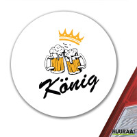 Aufkleber König Schützenfest 10cm rund