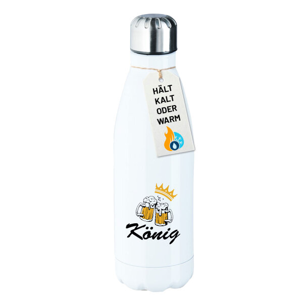 Trinkflasche König Schützenfest 500ml Edelstahl Wasserflasche