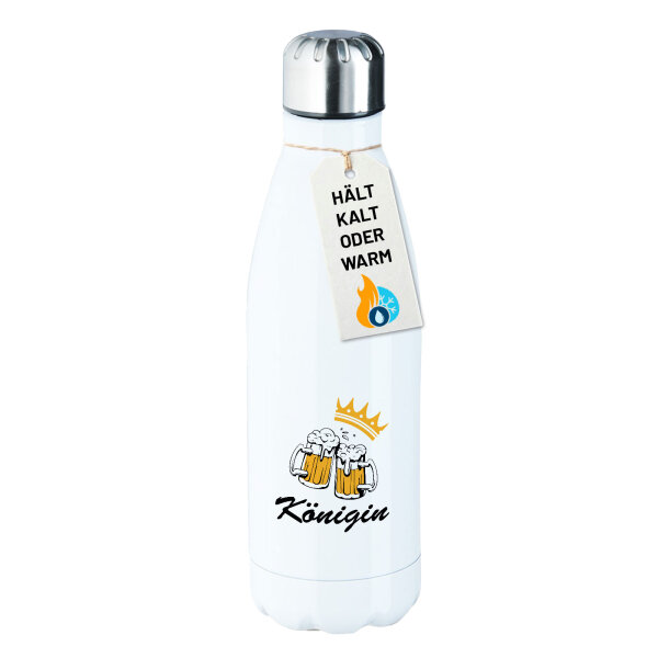 Trinkflasche Königin Schützenfest 500ml Edelstahl Wasserflasche
