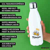 Trinkflasche Königin Schützenfest 500ml Edelstahl Wasserflasche