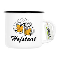 Emaille Tasse Hofstaat Schützenfest 300ml Vintage