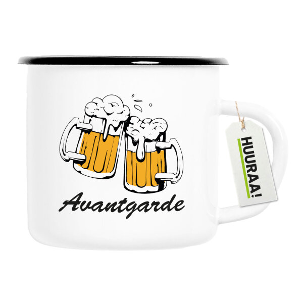 Emaille Tasse Avantgarde Schützenfest 300ml Vintage