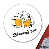 Aufkleber Ehrenoffizier Schützenfest 10cm rund