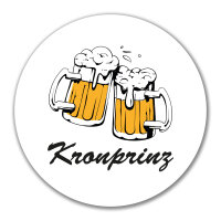 Aufkleber Kronprinz Schützenfest 10cm rund