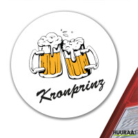 Aufkleber Kronprinz Schützenfest 10cm rund