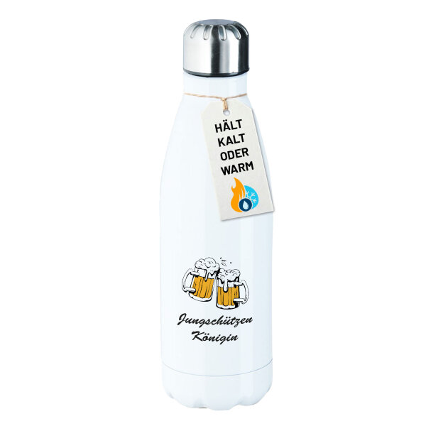 Trinkflasche Jungschützenkönigin Schützenfest 500ml Edelstahl Wasserflasche